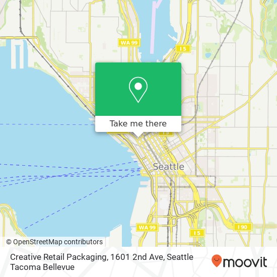 Mapa de Creative Retail Packaging, 1601 2nd Ave