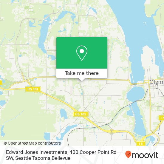 Mapa de Edward Jones Investments, 400 Cooper Point Rd SW