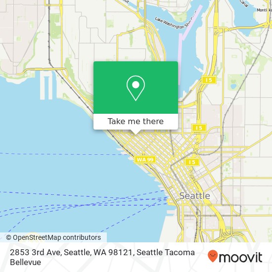 Mapa de 2853 3rd Ave, Seattle, WA 98121