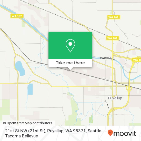 Mapa de 21st St NW (21st St), Puyallup, WA 98371