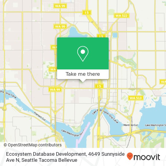 Mapa de Ecosystem Database Development, 4649 Sunnyside Ave N