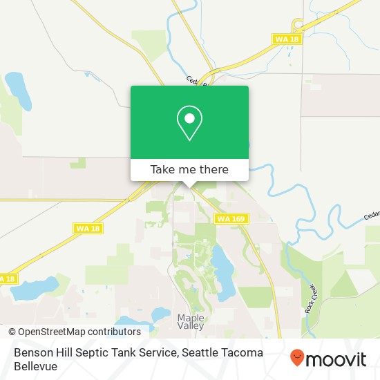 Mapa de Benson Hill Septic Tank Service