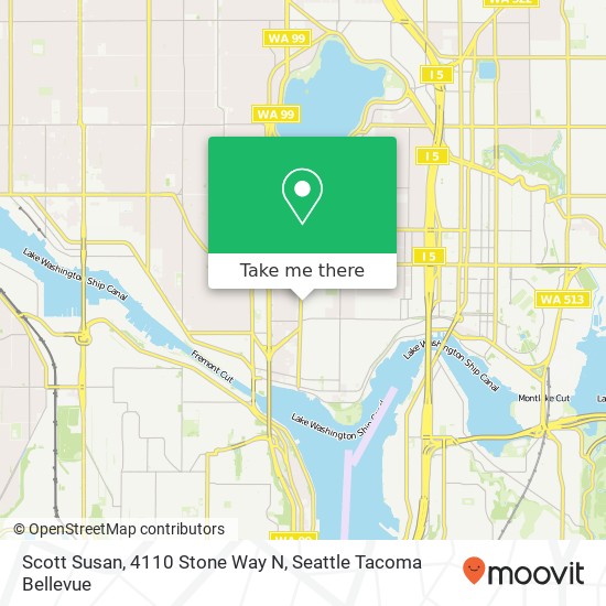 Mapa de Scott Susan, 4110 Stone Way N