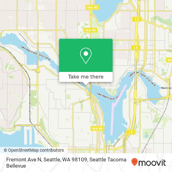Fremont Ave N, Seattle, WA 98109 map