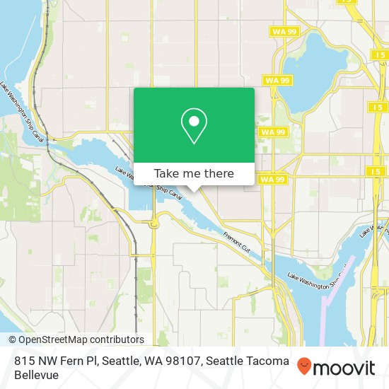 815 NW Fern Pl, Seattle, WA 98107 map