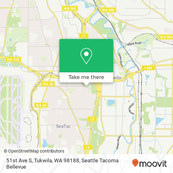 51st Ave S, Tukwila, WA 98188 map