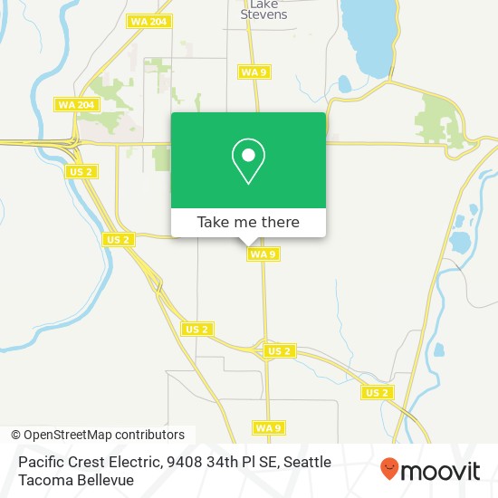 Mapa de Pacific Crest Electric, 9408 34th Pl SE