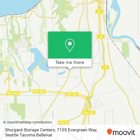 Mapa de Shurgard Storage Centers, 7105 Evergreen Way