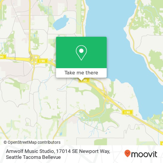 Mapa de Amwolf Music Studio, 17014 SE Newport Way