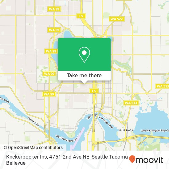 Knckerbocker Ins, 4751 2nd Ave NE map