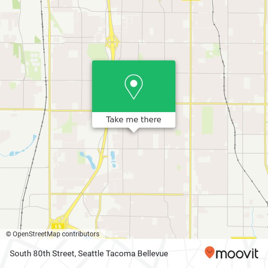 South 80th Street, S 80th St, Tacoma, WA, USA map