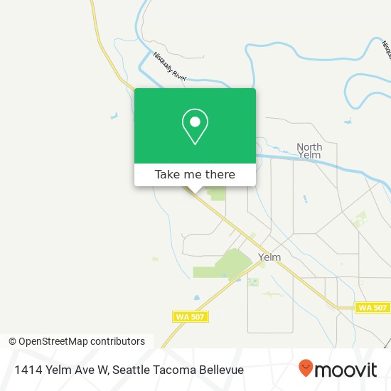 Mapa de 1414 Yelm Ave W, Yelm, WA 98597