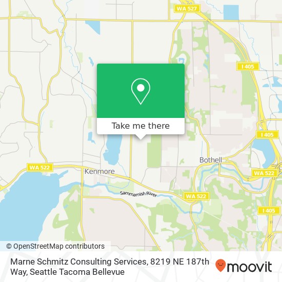 Mapa de Marne Schmitz Consulting Services, 8219 NE 187th Way