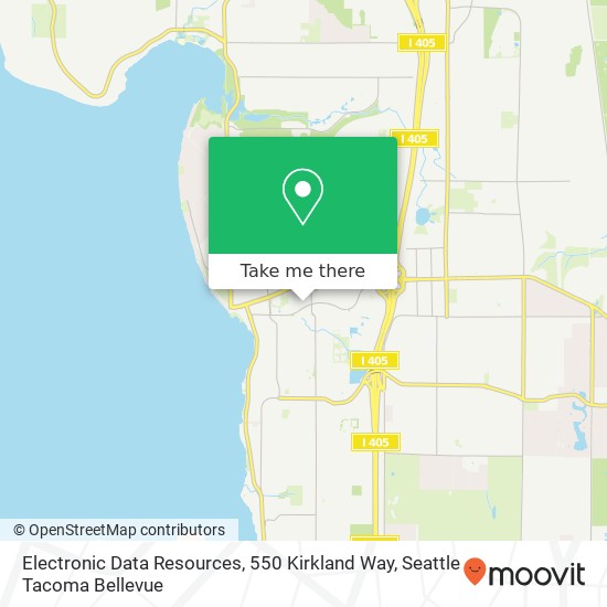 Mapa de Electronic Data Resources, 550 Kirkland Way