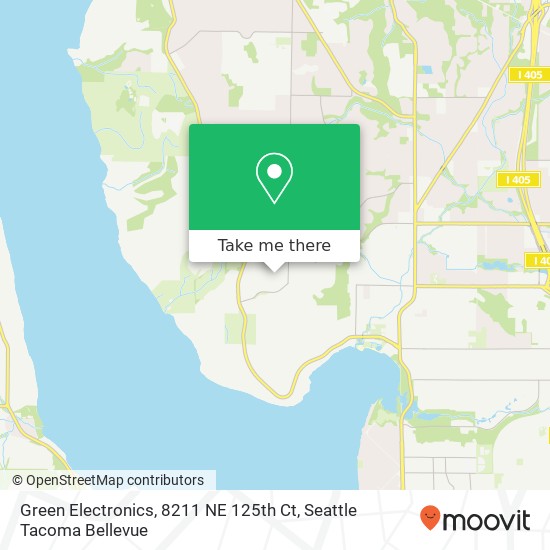 Green Electronics, 8211 NE 125th Ct map