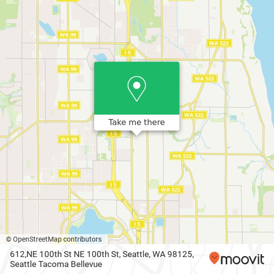 612,NE 100th St NE 100th St, Seattle, WA 98125 map
