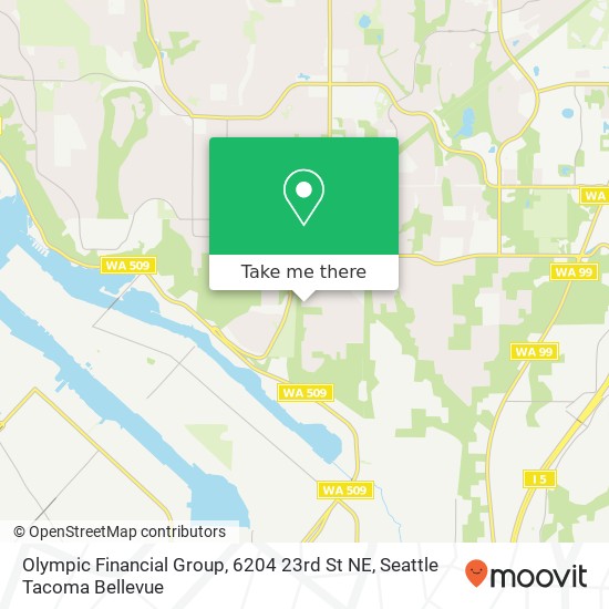 Mapa de Olympic Financial Group, 6204 23rd St NE