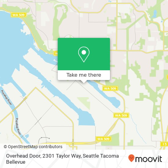 Mapa de Overhead Door, 2301 Taylor Way