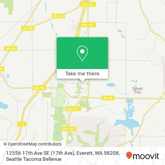 Mapa de 12556 17th Ave SE (17th Ave), Everett, WA 98208