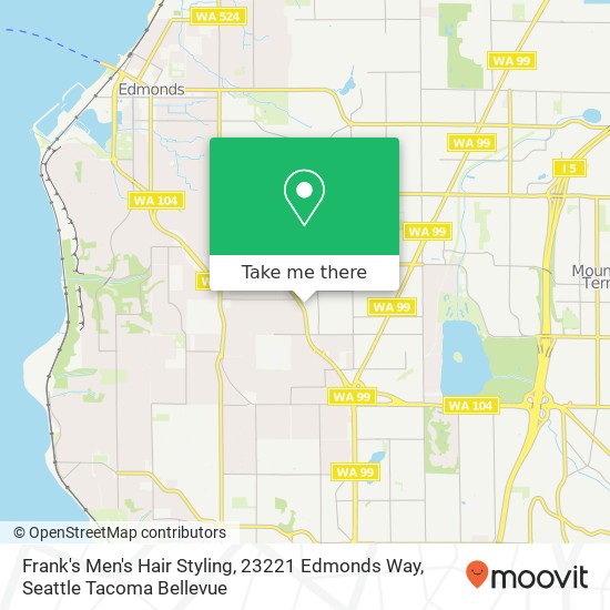 Mapa de Frank's Men's Hair Styling, 23221 Edmonds Way