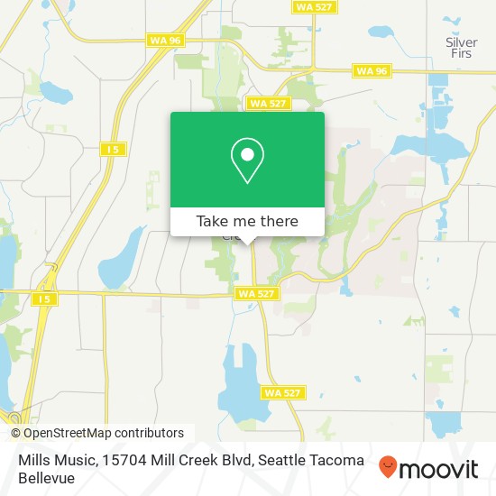 Mapa de Mills Music, 15704 Mill Creek Blvd