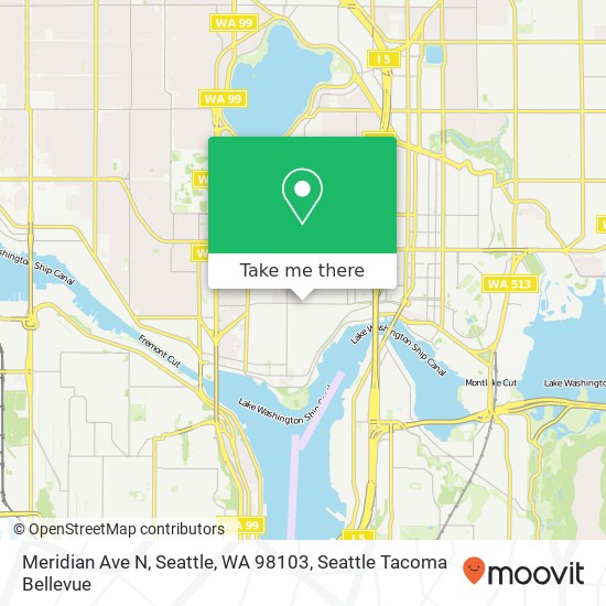 Meridian Ave N, Seattle, WA 98103 map