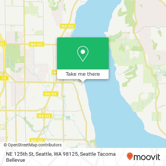 Mapa de NE 125th St, Seattle, WA 98125