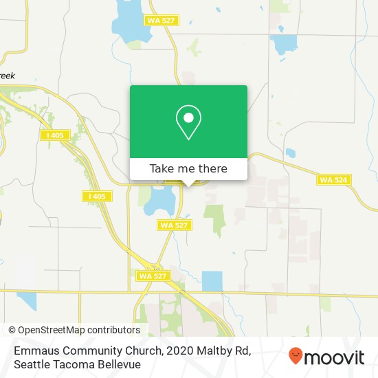 Mapa de Emmaus Community Church, 2020 Maltby Rd