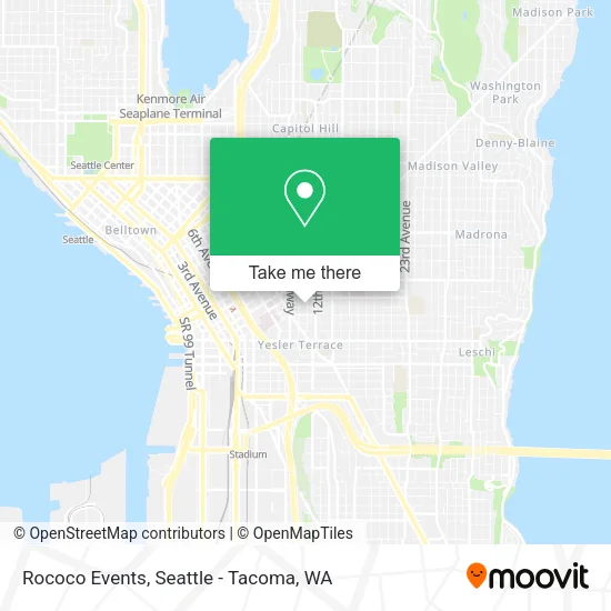 Mapa de Rococo Events