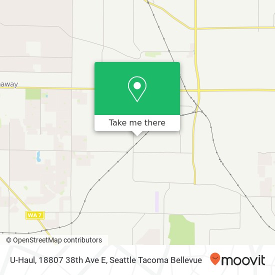 Mapa de U-Haul, 18807 38th Ave E