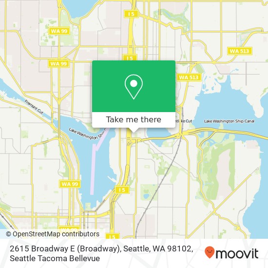 2615 Broadway E (Broadway), Seattle, WA 98102 map