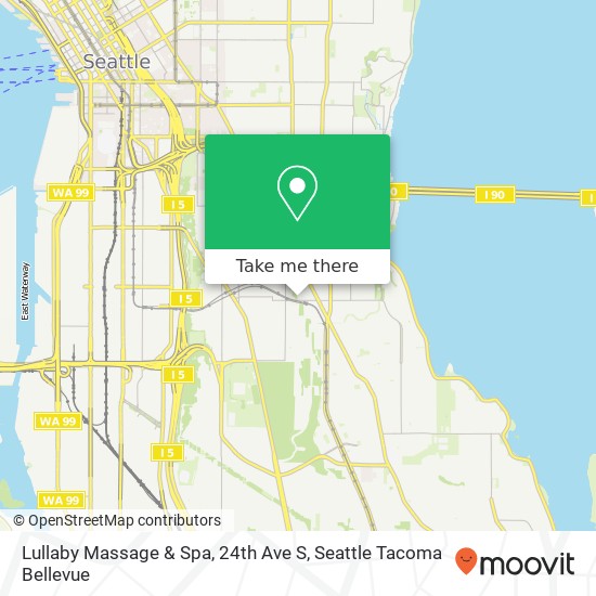 Mapa de Lullaby Massage & Spa, 24th Ave S