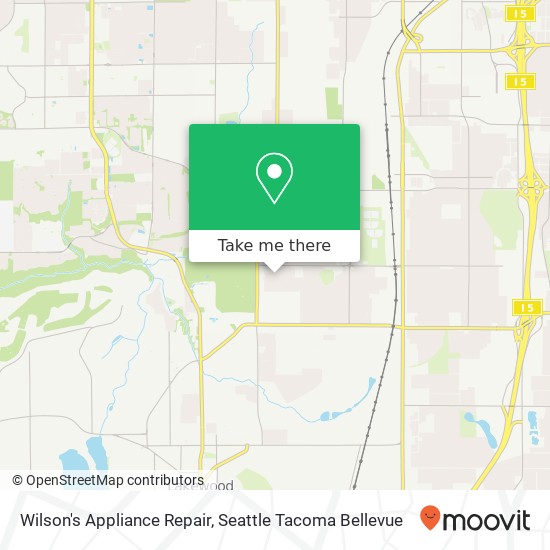 Mapa de Wilson's Appliance Repair, 6621 52nd Ave W