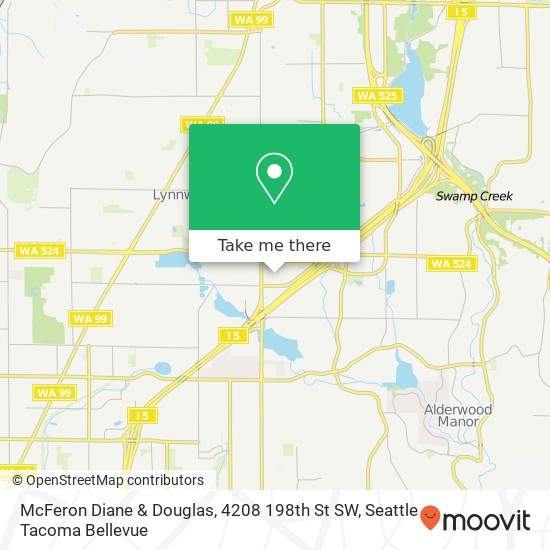McFeron Diane & Douglas, 4208 198th St SW map