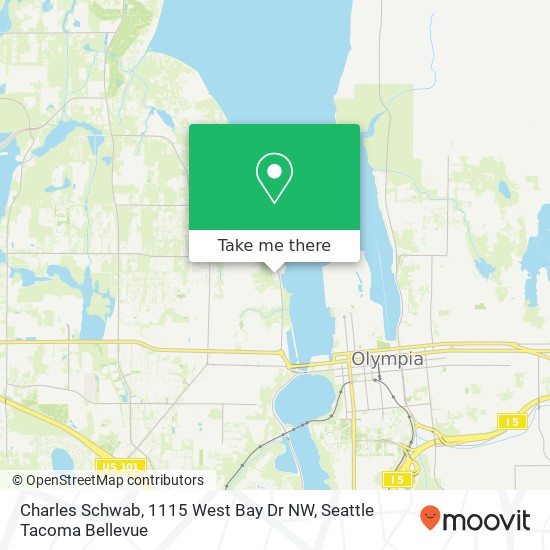 Mapa de Charles Schwab, 1115 West Bay Dr NW
