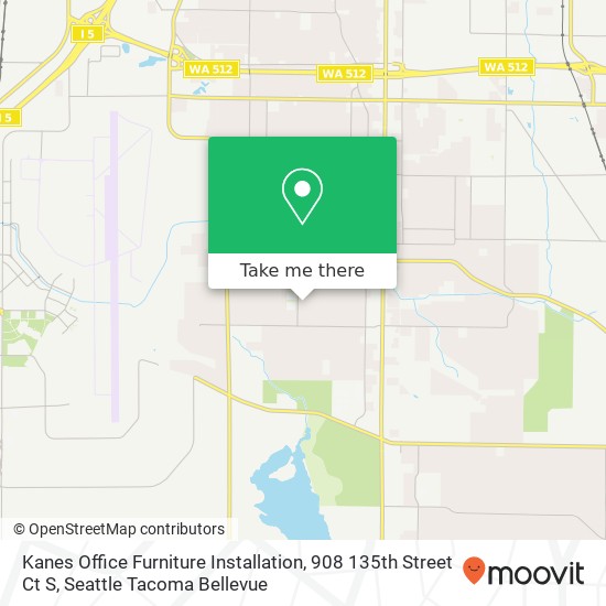 Kanes Office Furniture Installation, 908 135th Street Ct S map