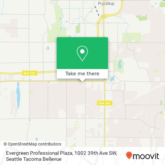 Mapa de Evergreen Professional Plaza, 1002 39th Ave SW