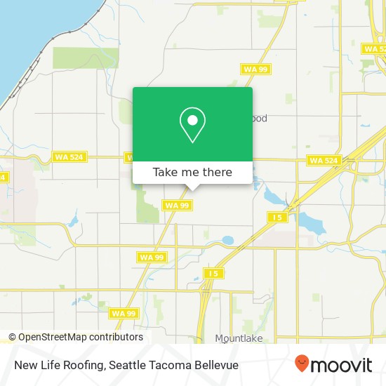 New Life Roofing map