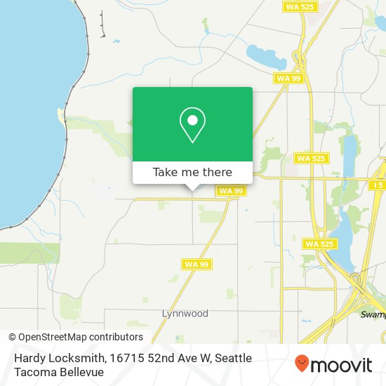 Mapa de Hardy Locksmith, 16715 52nd Ave W