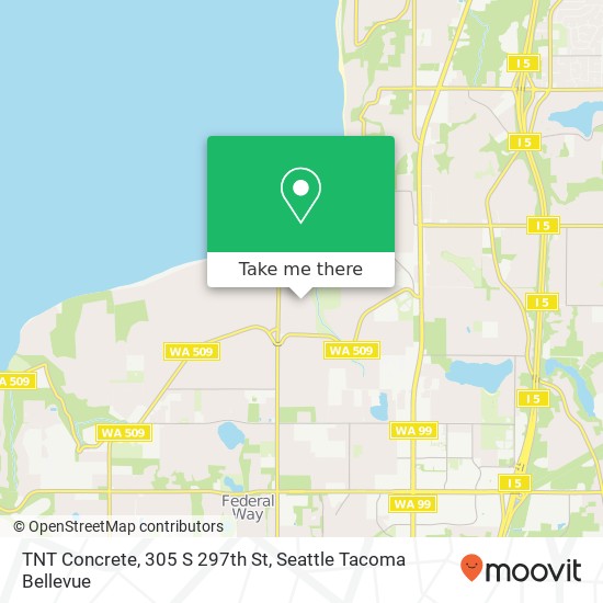 Mapa de TNT Concrete, 305 S 297th St