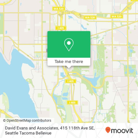 Mapa de David Evans and Associates, 415 118th Ave SE