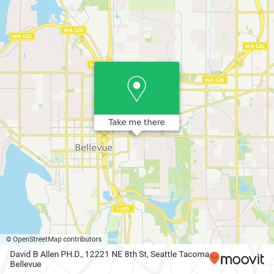 David B Allen PH.D., 12221 NE 8th St map