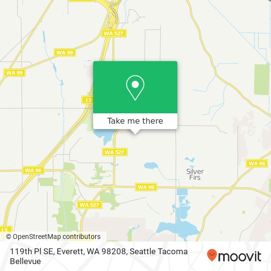 Mapa de 119th Pl SE, Everett, WA 98208