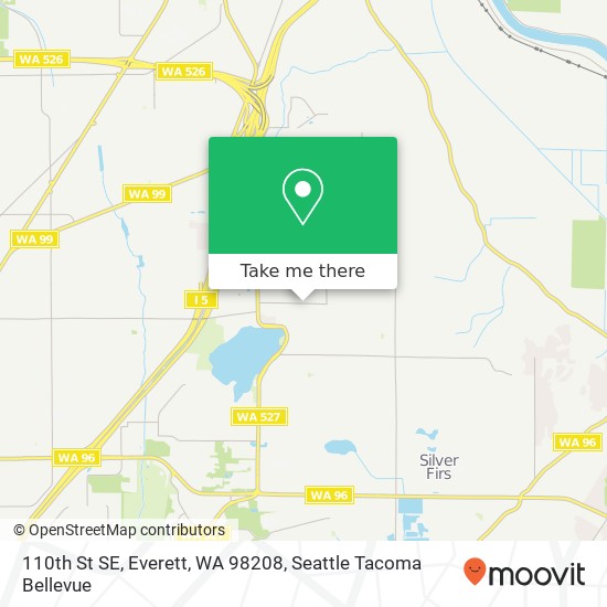 Mapa de 110th St SE, Everett, WA 98208