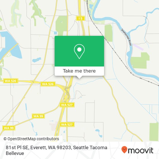 81st Pl SE, Everett, WA 98203 map