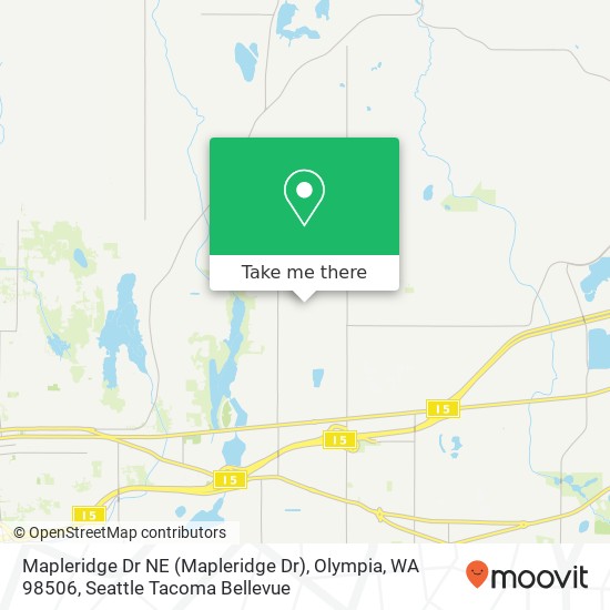 Mapa de Mapleridge Dr NE (Mapleridge Dr), Olympia, WA 98506