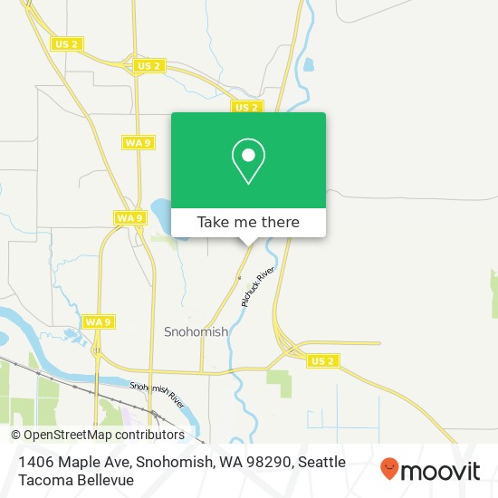 1406 Maple Ave, Snohomish, WA 98290 map