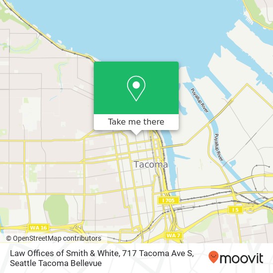 Law Offices of Smith & White, 717 Tacoma Ave S map