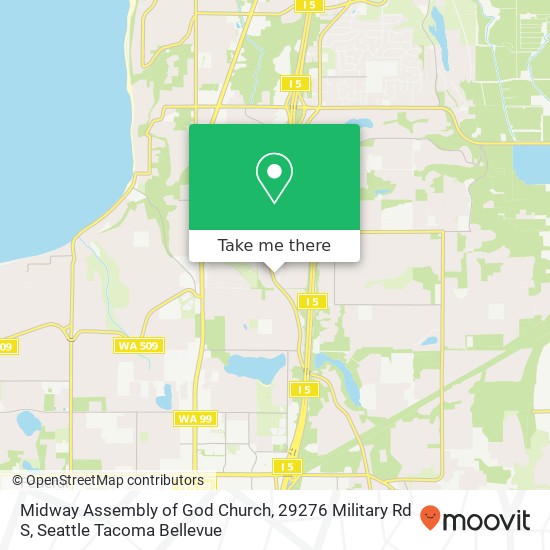 Mapa de Midway Assembly of God Church, 29276 Military Rd S