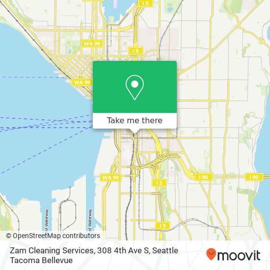Mapa de Zam Cleaning Services, 308 4th Ave S